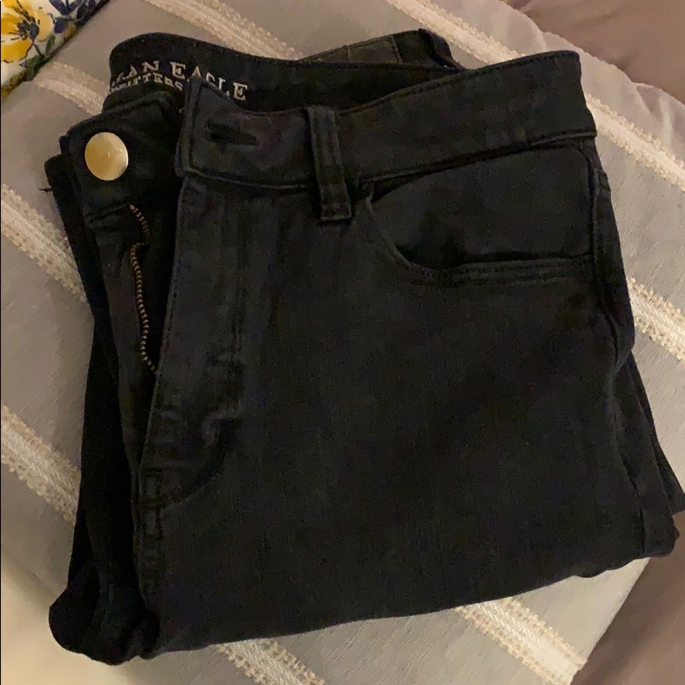 American Eagle Black High-Rise Jeggings